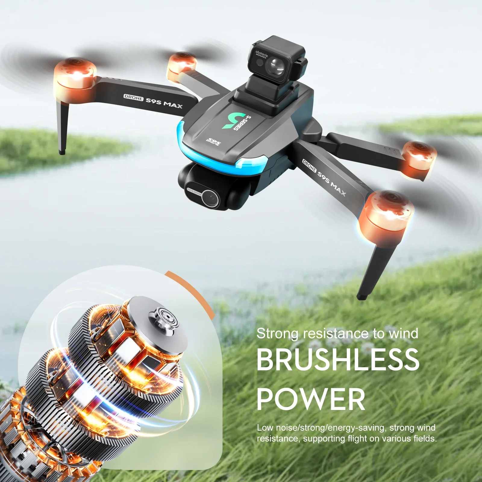 NEW S9S MAX MINI Drone 4K 2-Ax - Drone Gps Mount 评论和价格