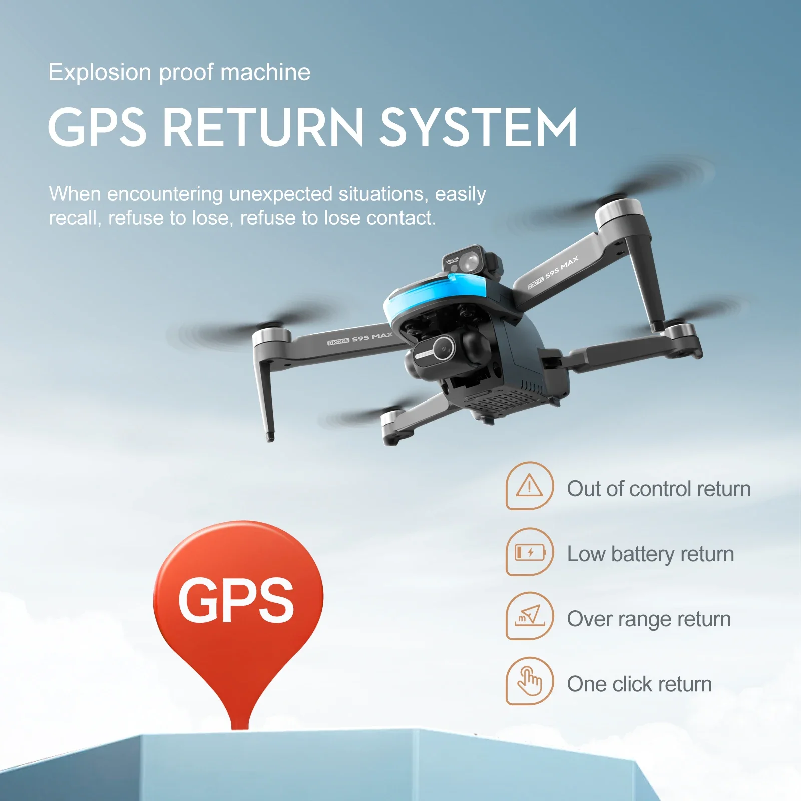 NEW S9S MAX MINI Drone 4K 2-Ax - Drone Gps Mount 评论和价格